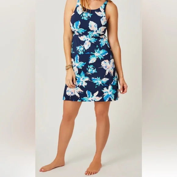 carve designs talora dress NWT Carve Designs blue purple Midnight heathered Talora dress ladies size XL